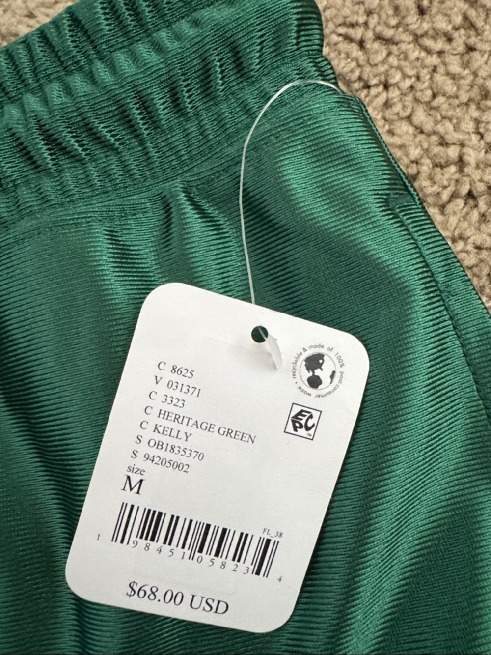 FREE PEOPLE Roster Shorts in Heritage Green Sz M NWT $68 - Picture 6 of 7